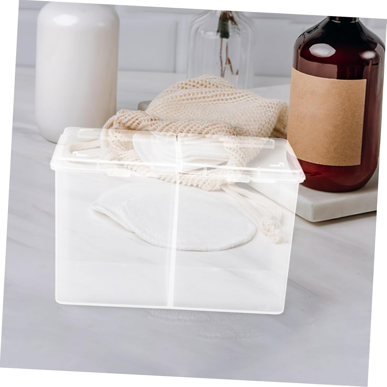 Beatifufu Cosmetic Pads Holder Case Organizer