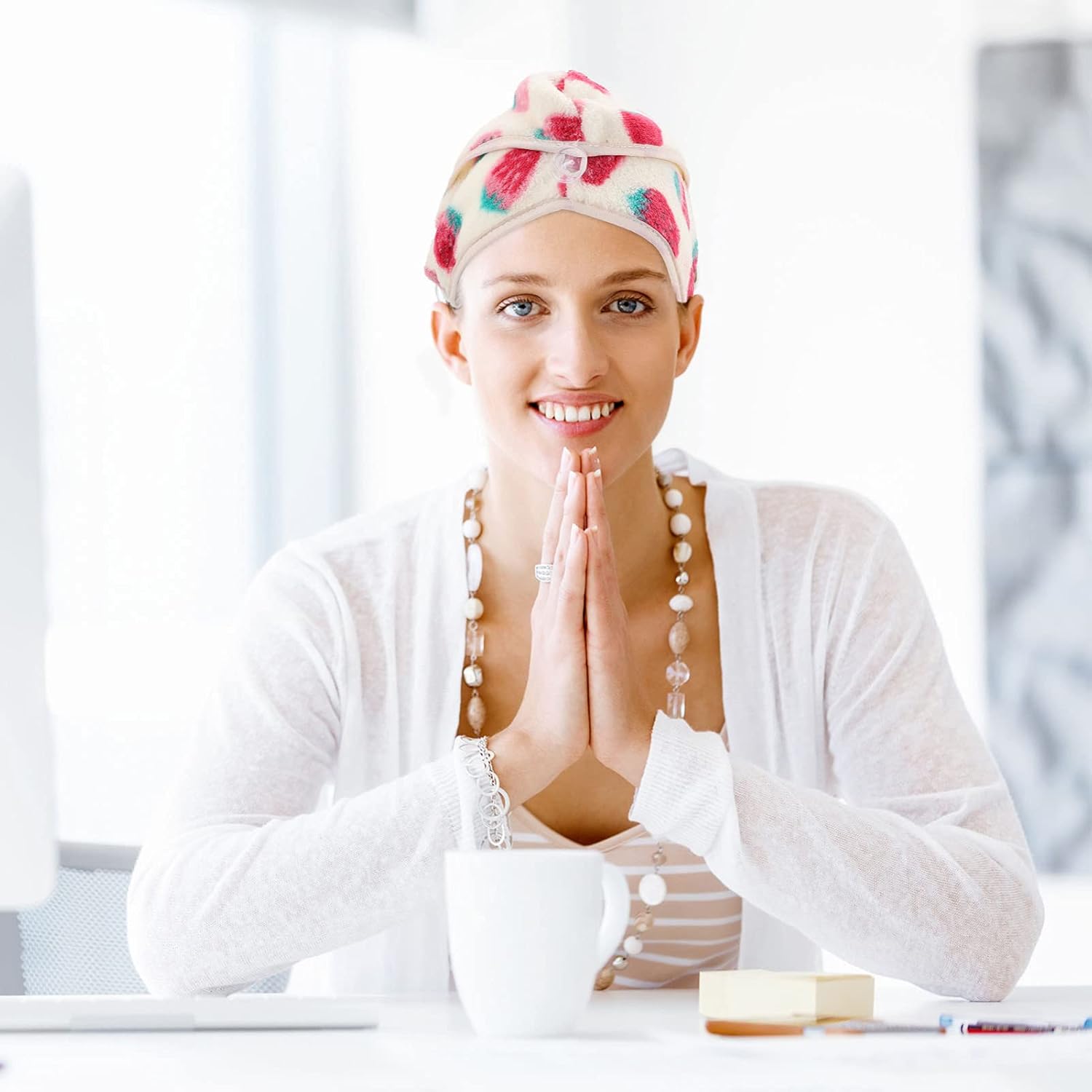 Healifty Hair Towel Wrap Quick Dry Bath Hat