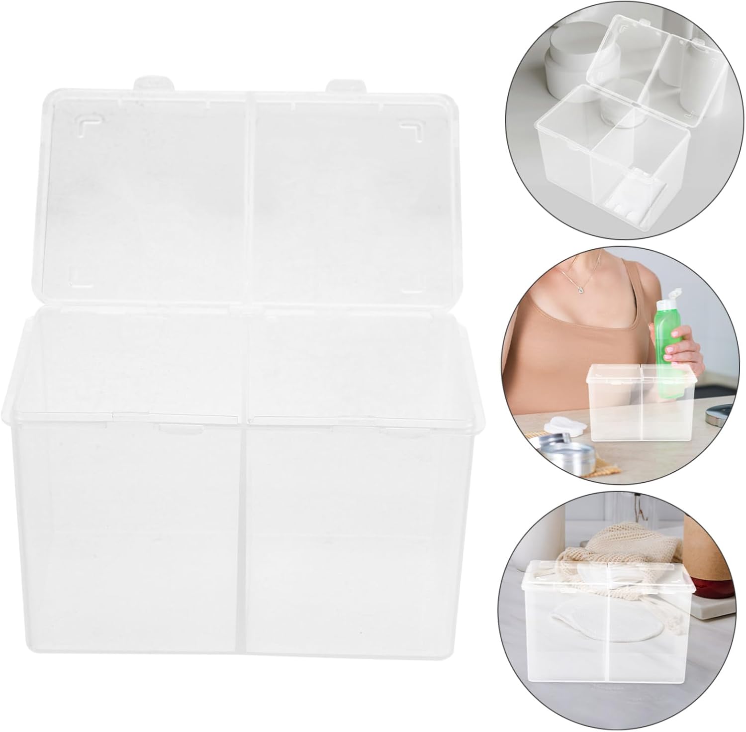 Healeved Cotton Pads Storage Organizer Case