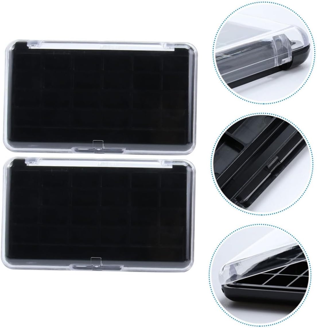 LIFKOME 2pcs Magnetic Cosmetic Case for Makeup Tools