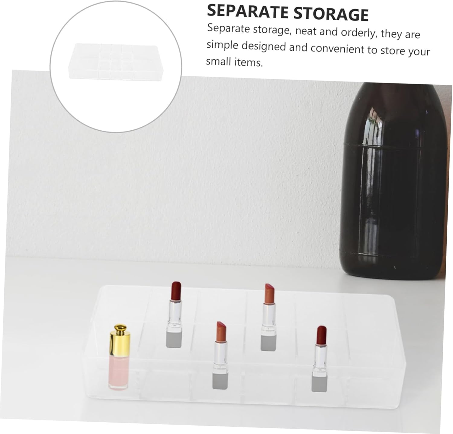 CANIGHT 12 Compartment Lipstick Storage Box