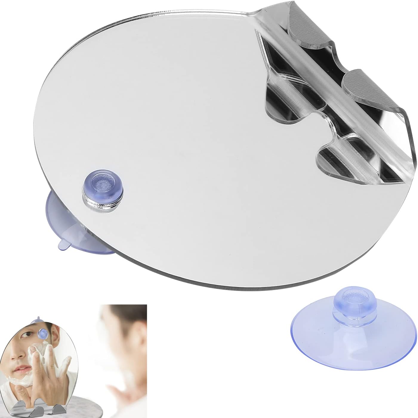 YUYTE Anti-Fog Shower Mirror with Suction