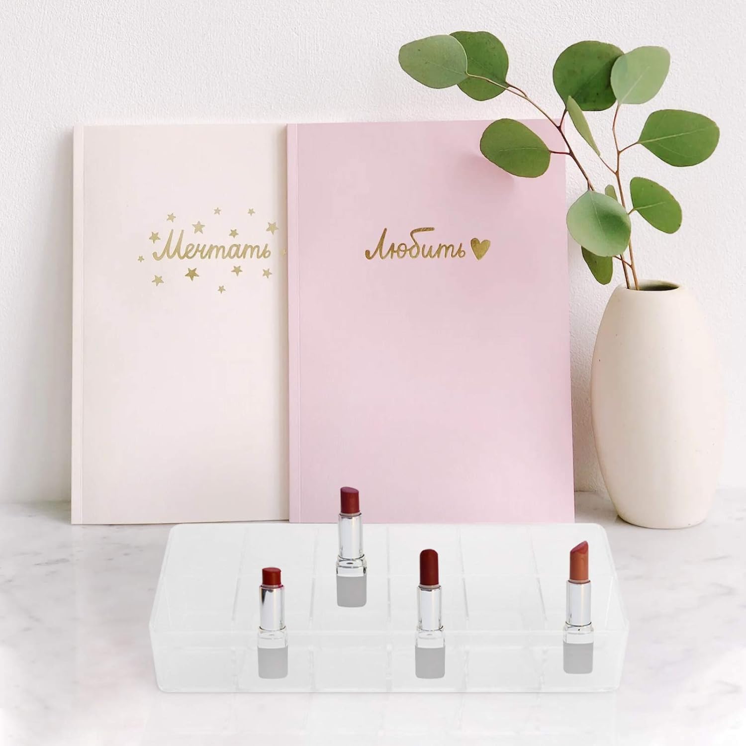 Cabilock Transparent Lipstick Storage Case Organizer