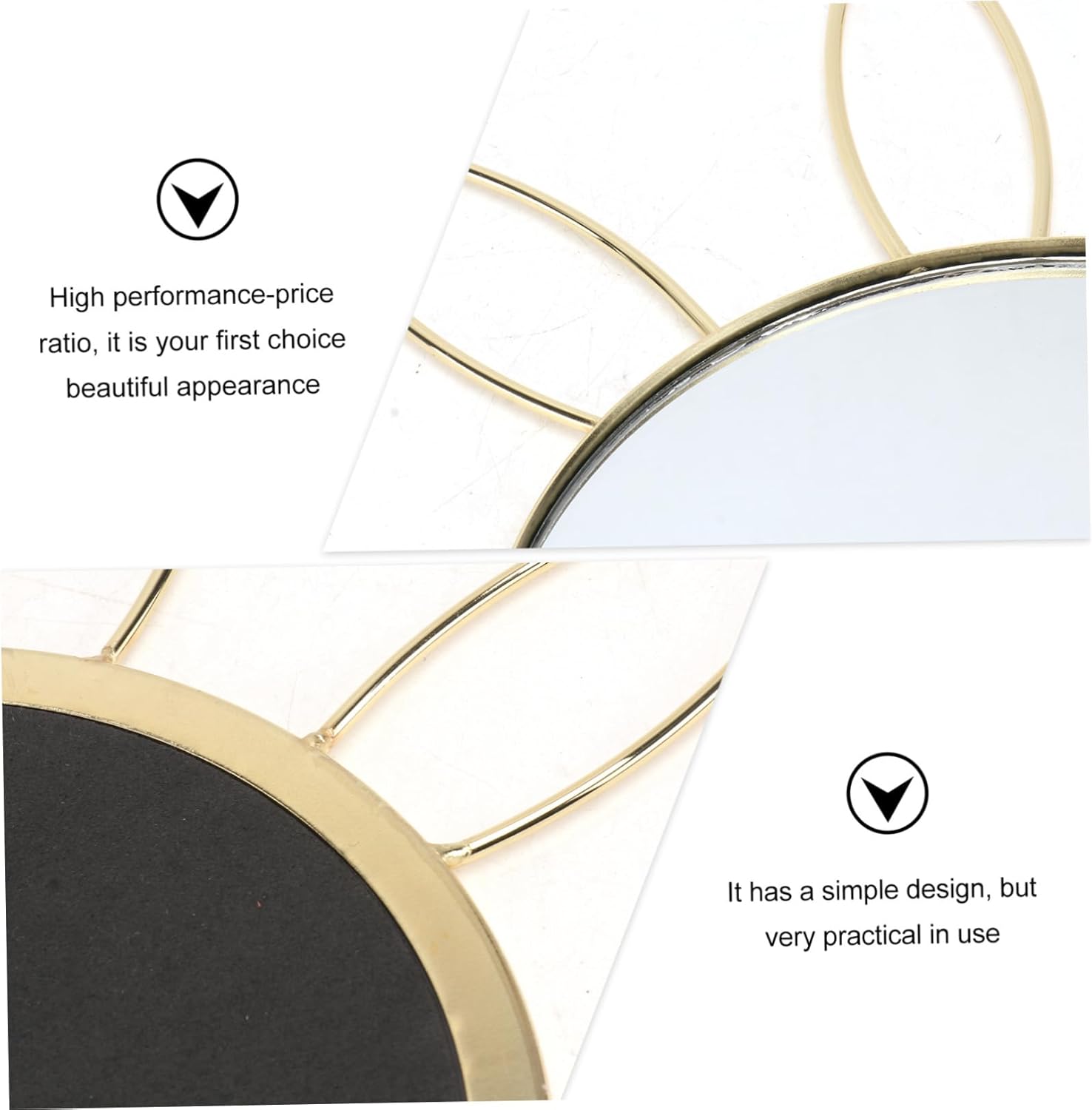 Healvian Wall Mounted Bunny Ear Makeup Mirror 1