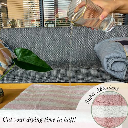 Chloven Soft Microfiber Hair Towel Wrap - 2 Pack Quick Drying