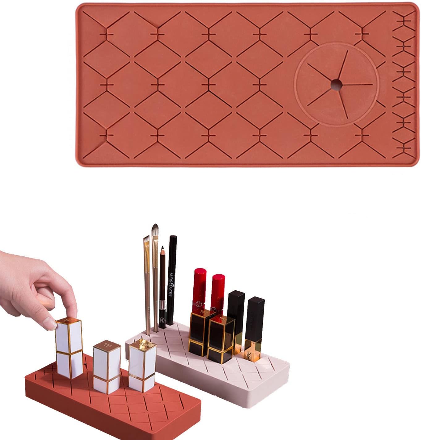 23 Slots Silicone Lipstick Holder for Makeup Beauty Tools