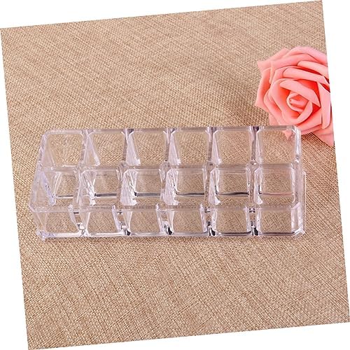HONMEET Acrylic Lipstick Display Rack 12 Slot Organizer