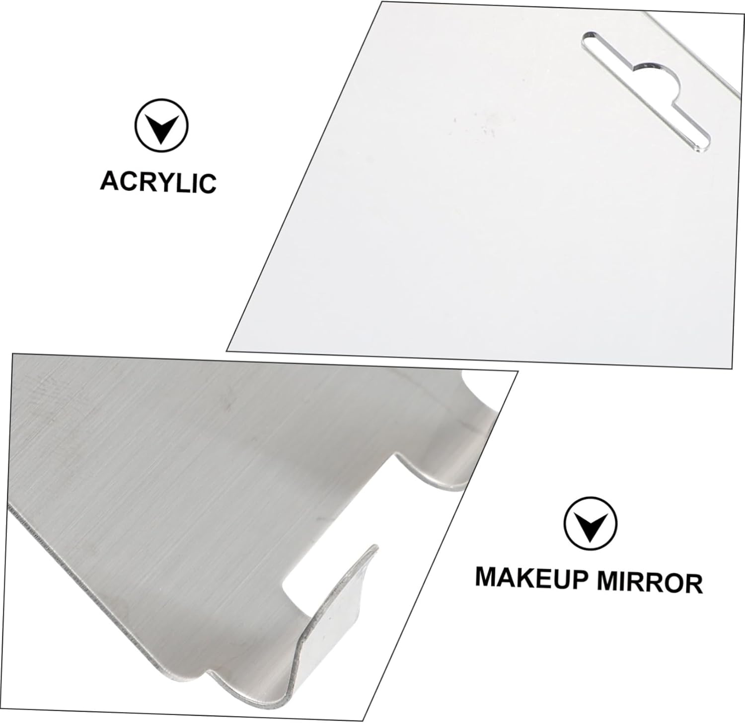 Fog-Proof Acrylic Mirror for Shaving and Makeup