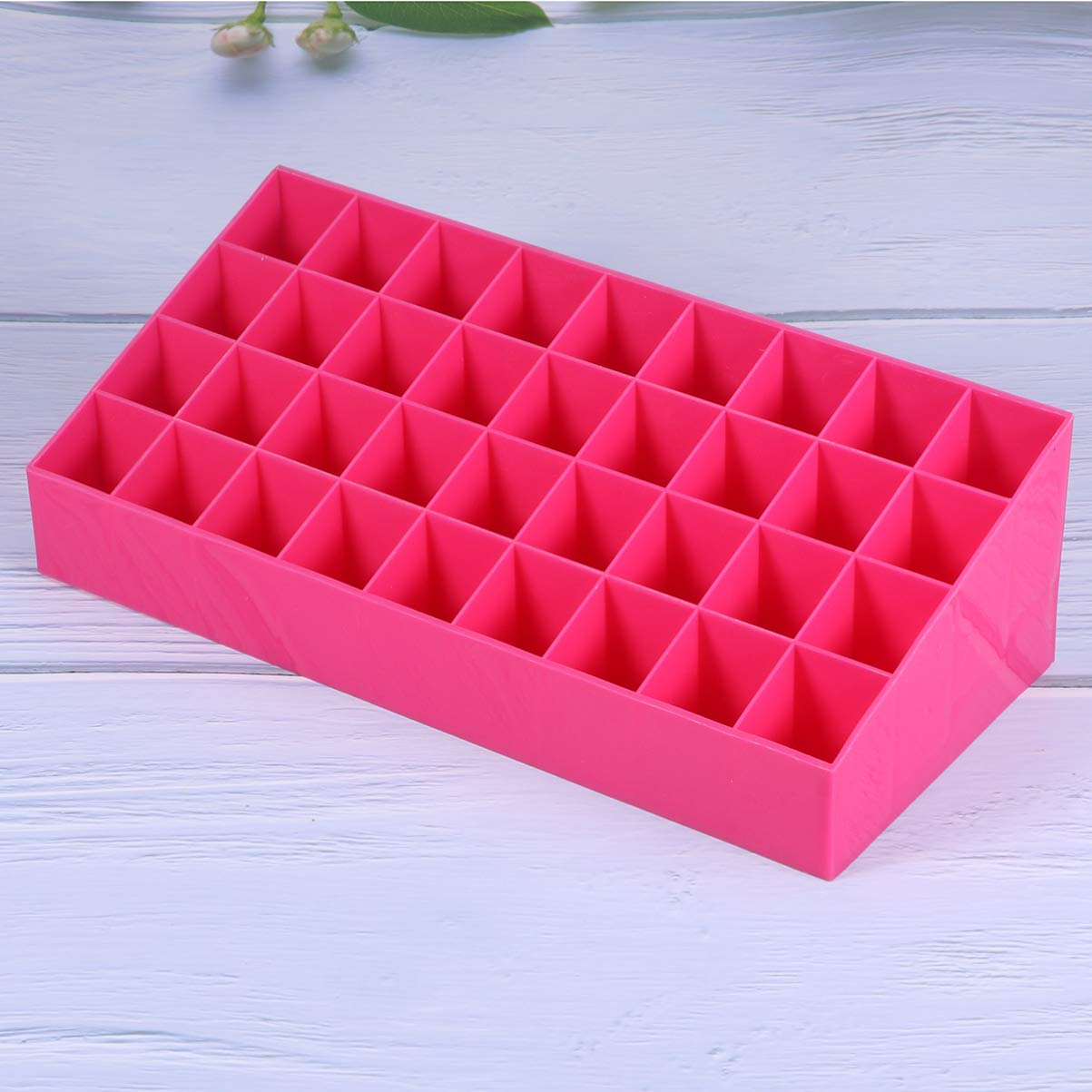 Claret Lipstick Holder 36 Slots Cosmetic Organizer