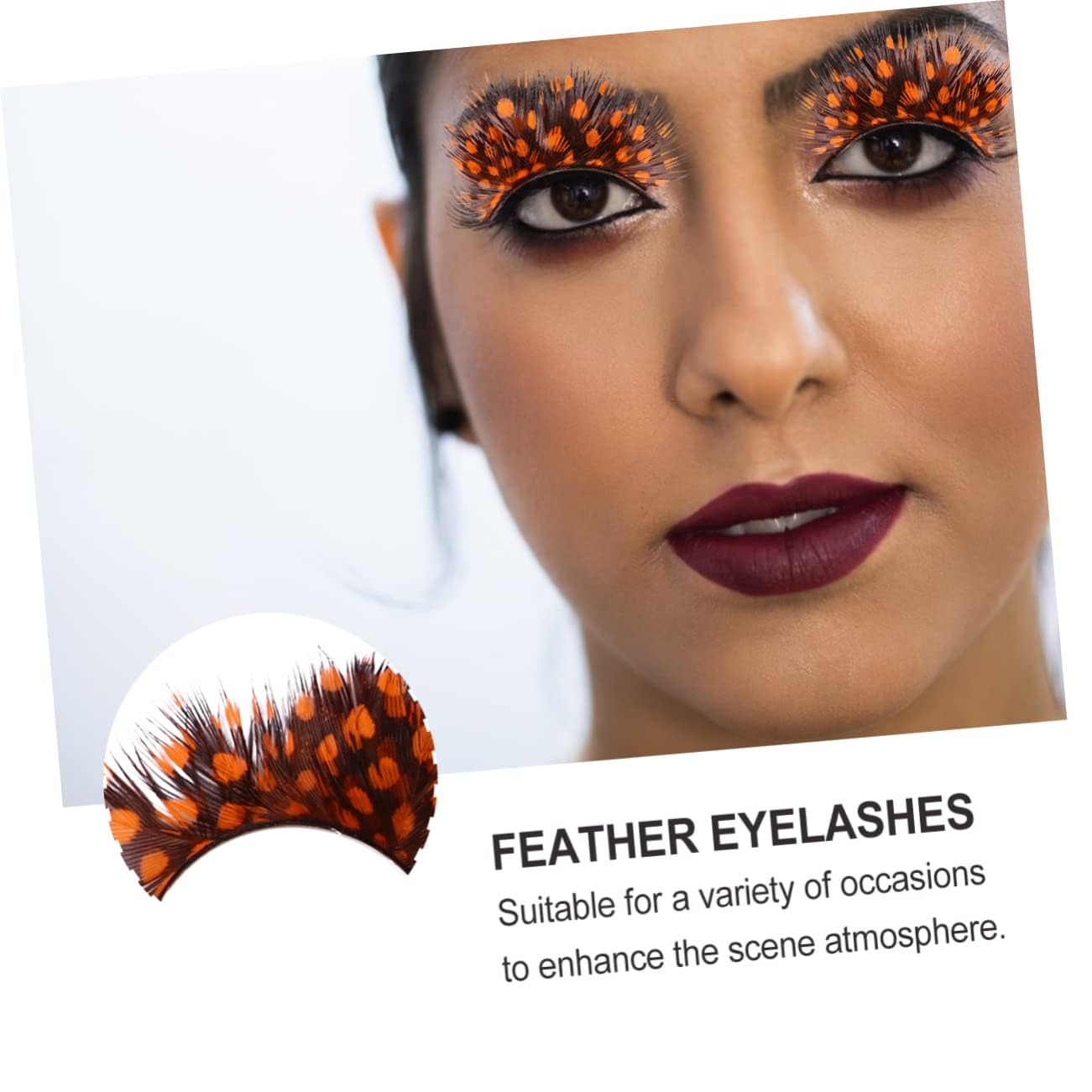 Mikinona Exaggerated False Lashes 2 Pairs Halloween Costume Lashes