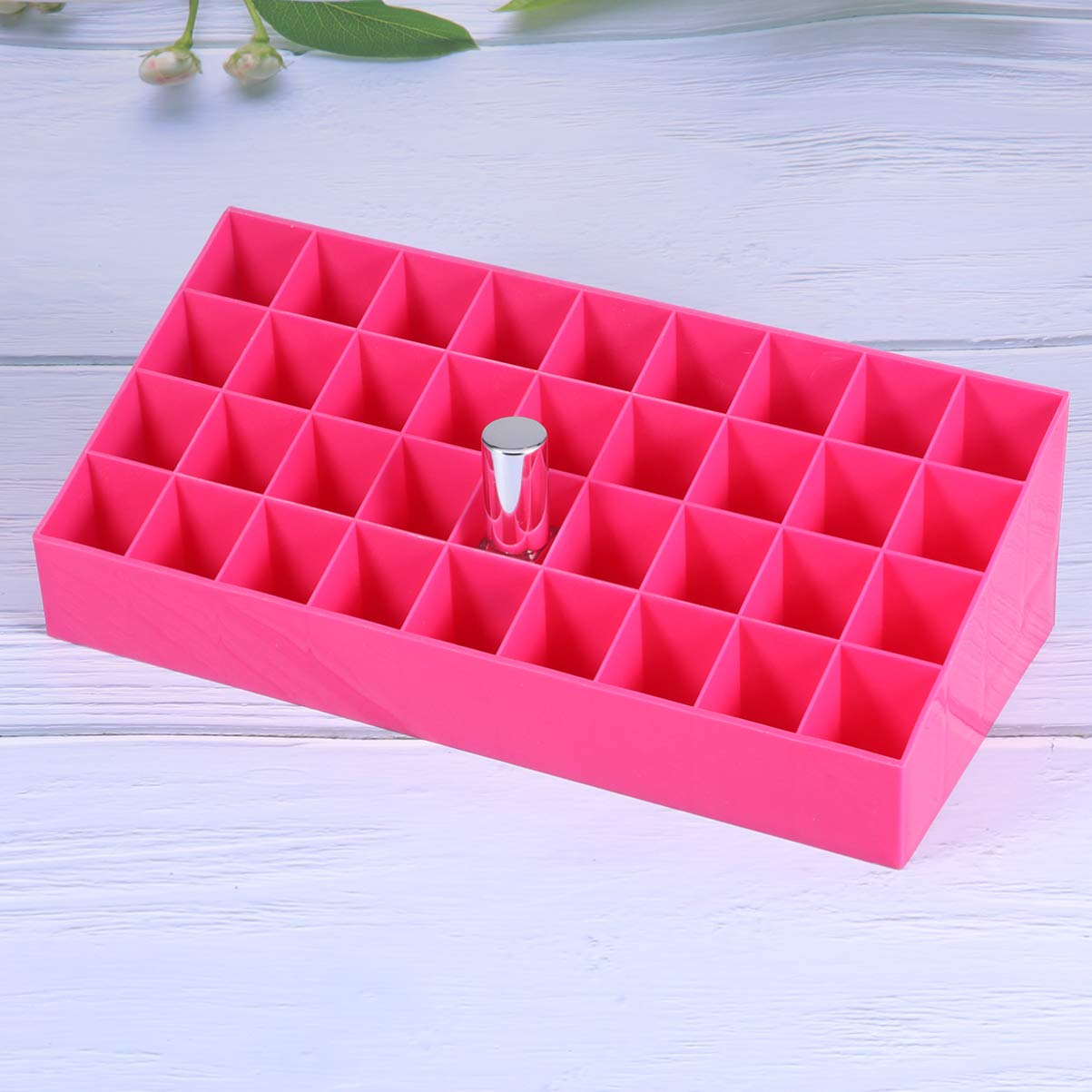 Claret Lipstick Holder 36 Slots Cosmetic Organizer