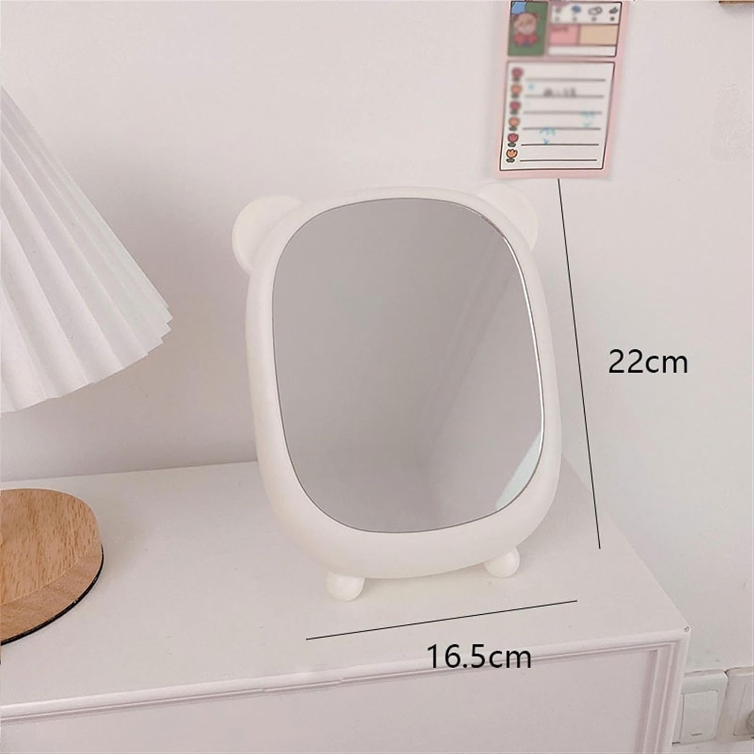 Cute Bear Makeup Mirror Wall and Desktop Mount