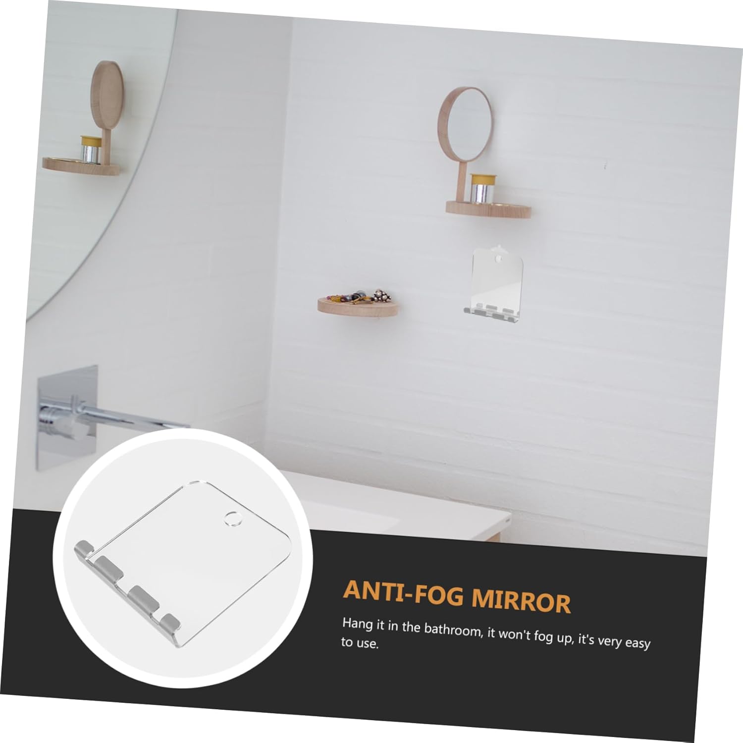 BELLIFFY Fogless Mirror for Shaving and Makeup