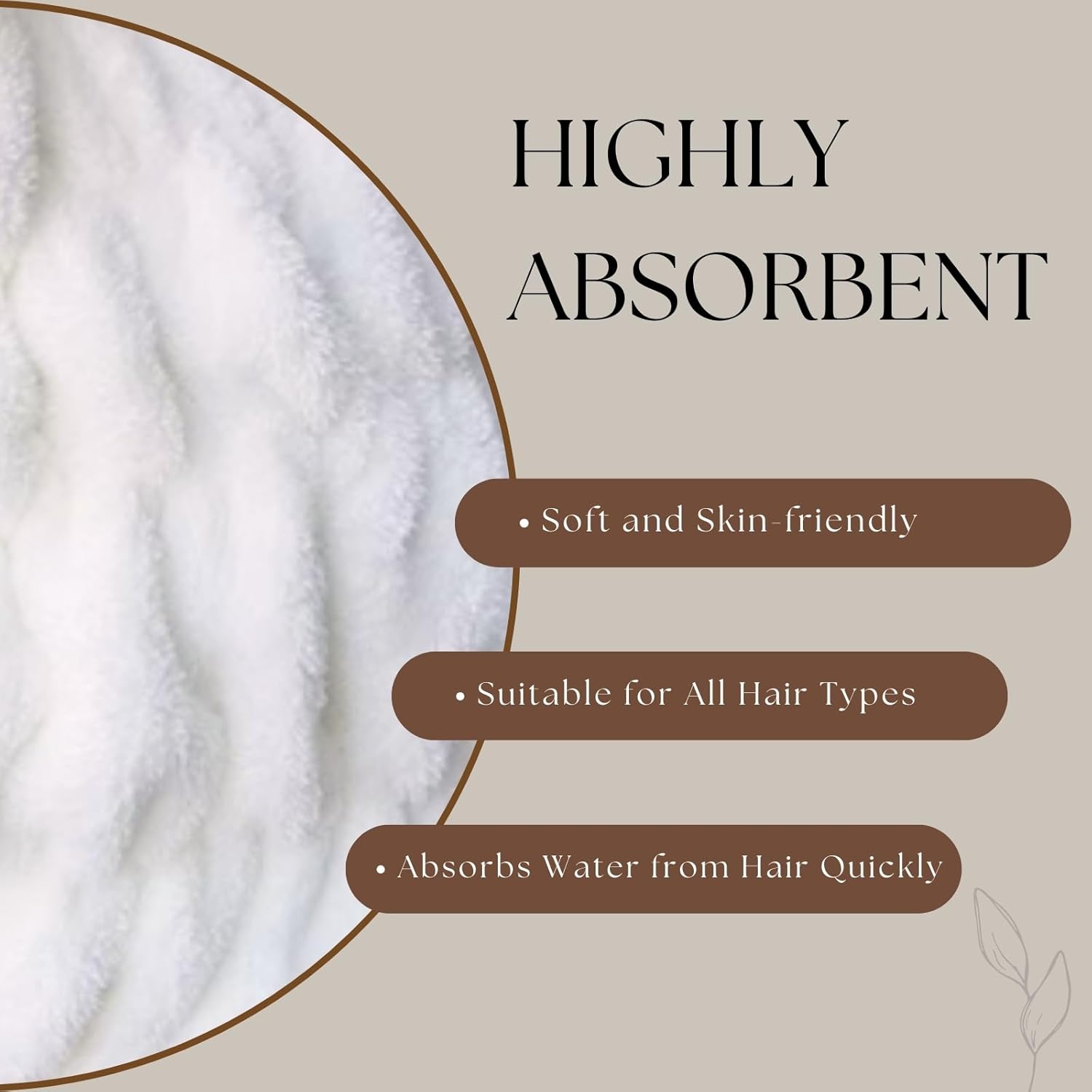 LCBD Microfiber Hair Dry Cap for Kids - Snow Bear Design