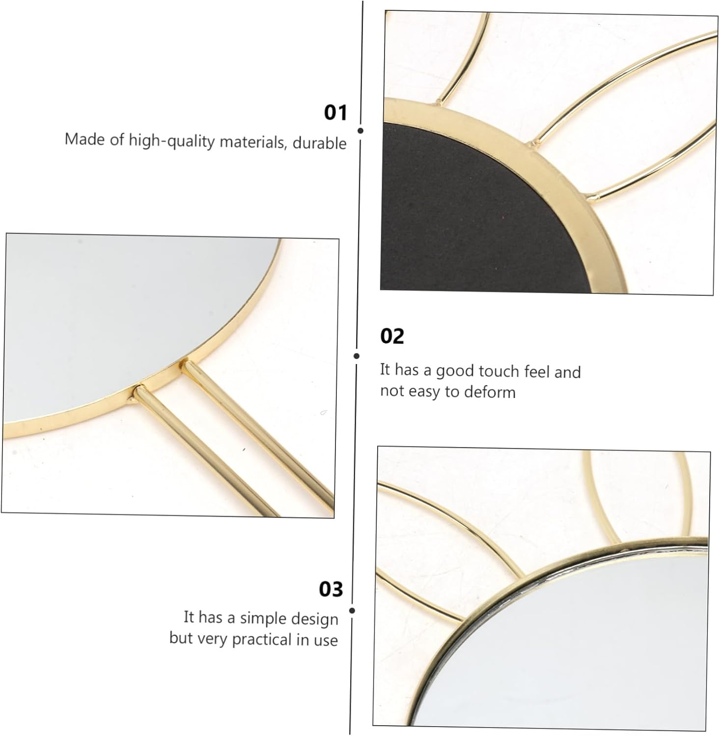 LIFKOME Wall Mounted Rabbit Ear Makeup Mirror