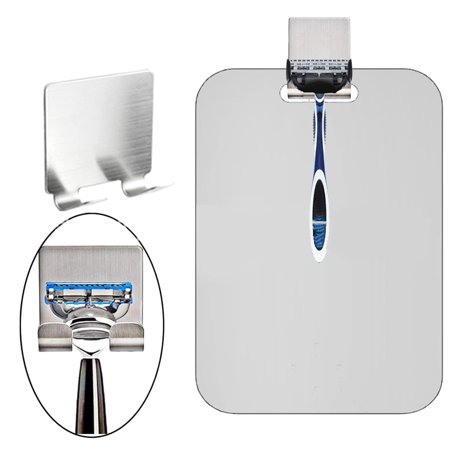 TITA-DONG Fogless Shower Mirror with Hook