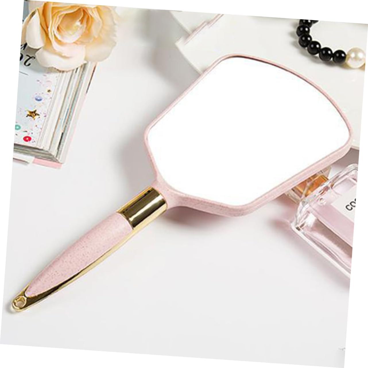 Vanity Makeup Mirror Handheld Portable for Travel Home Salon Use