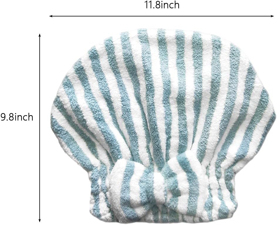 SportMore Microfiber Hair Towel Cap Set of 2