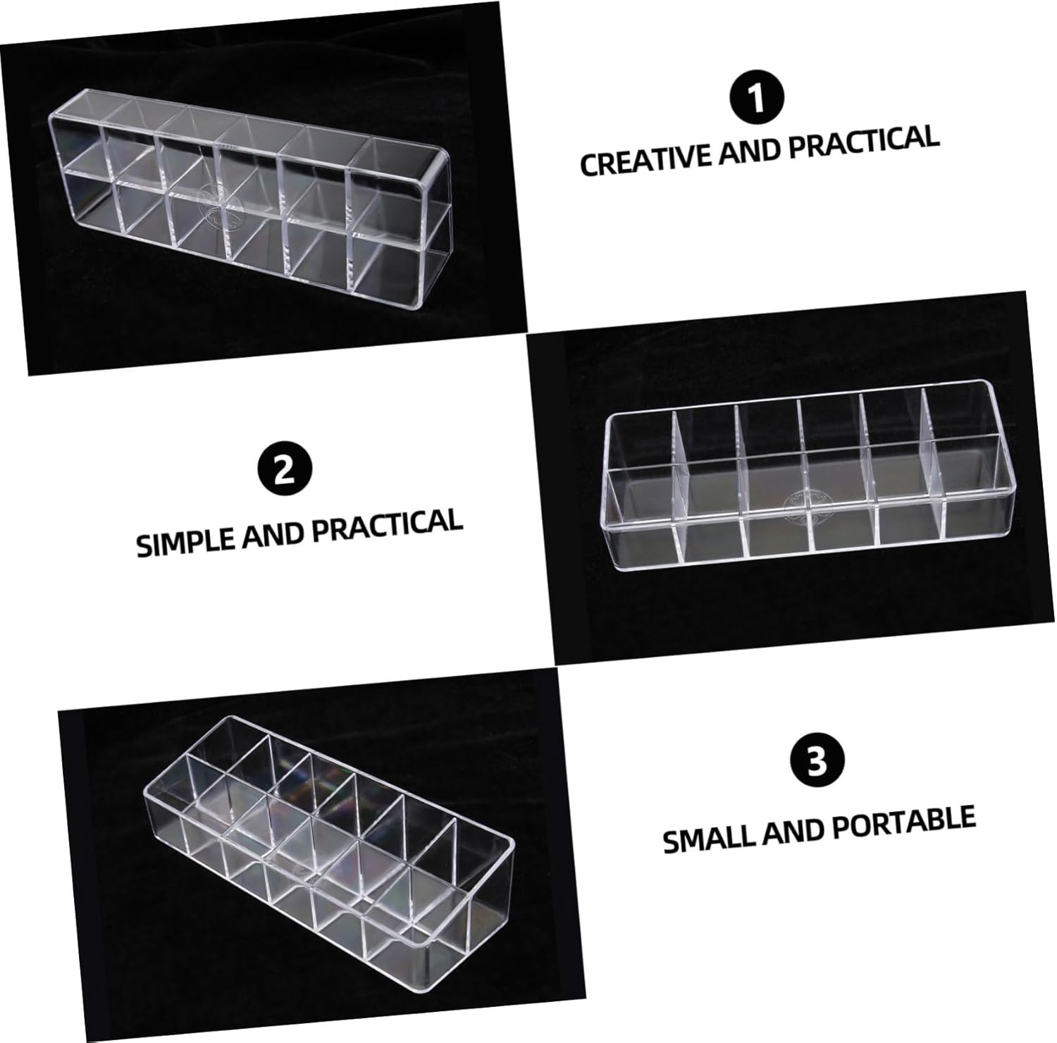 Hemoton Lip Gloss Organizer Sturdy Space-saving