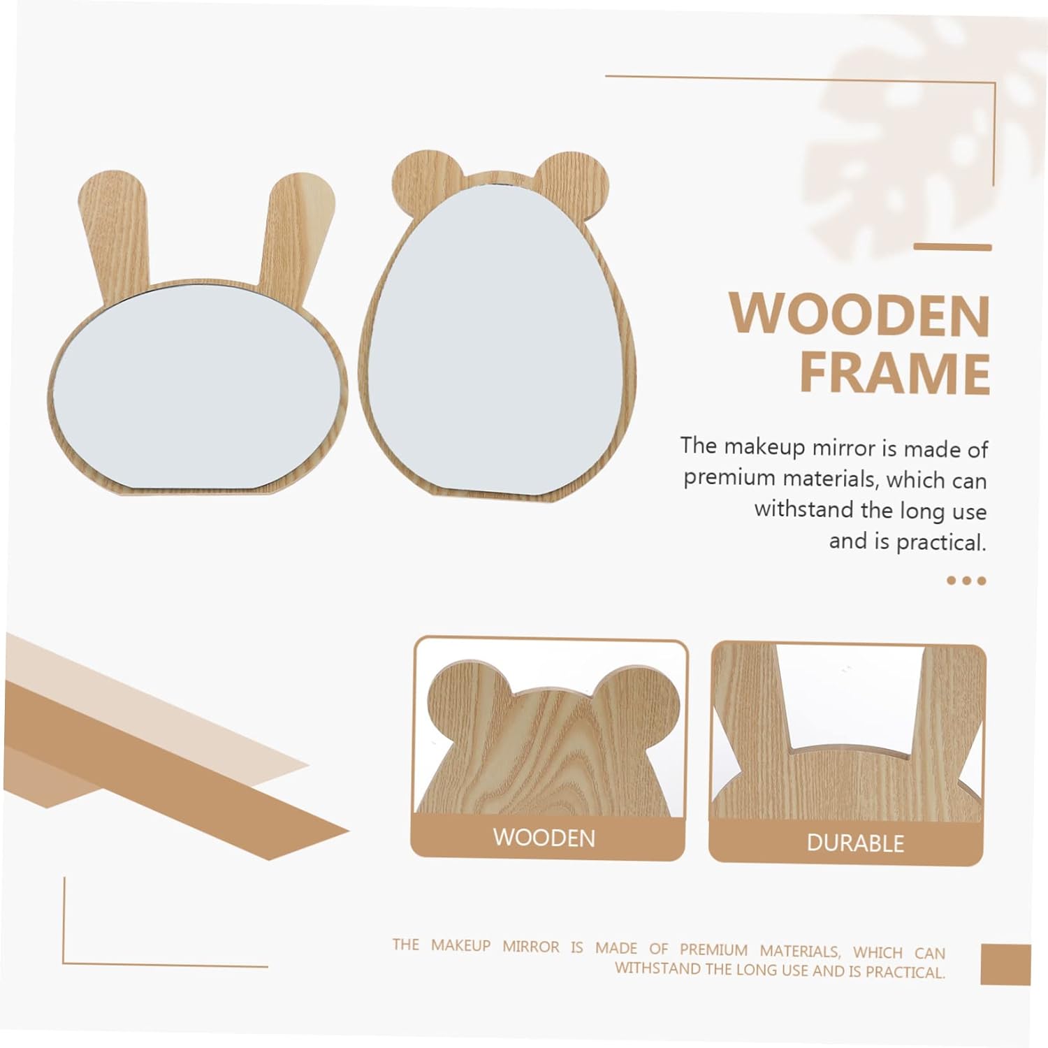 DOITOOL 2pcs Vanity Table Makeup Mirrors