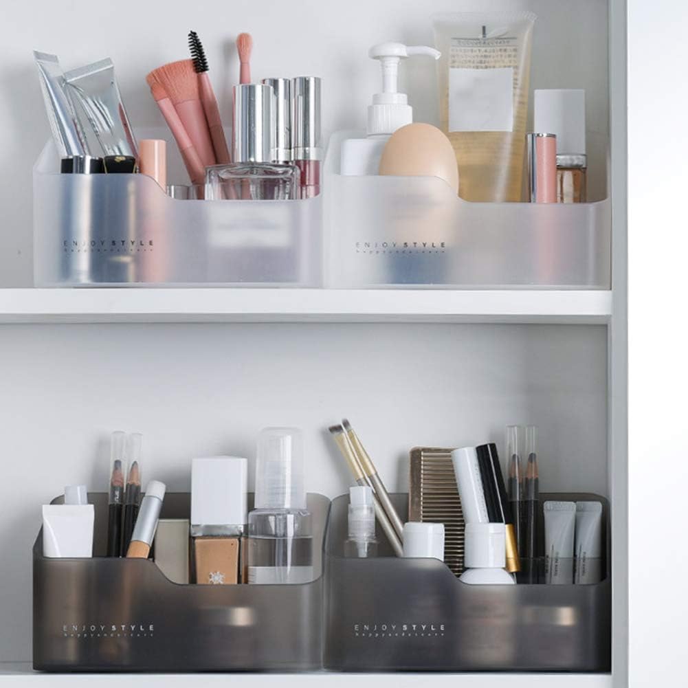 Farawamu Cosmetic Organizer Makeup Storage Box with Lid