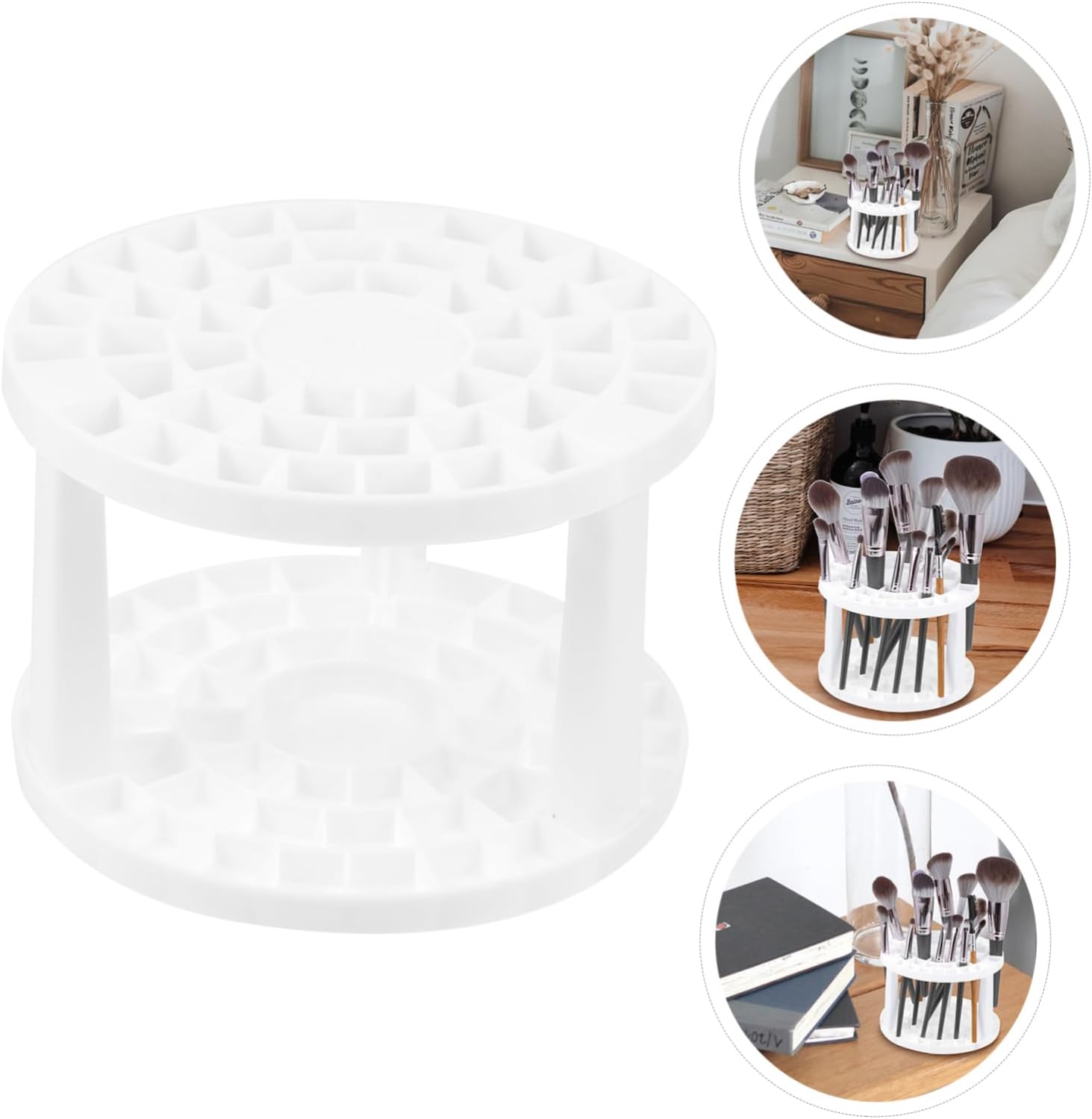 Plastic Makeup Brush Display Rack with 49 Slots