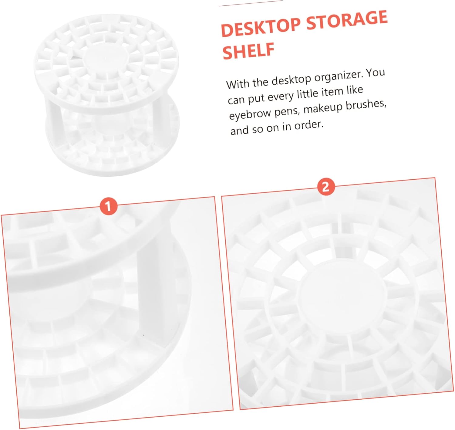 SOESFOUFU Desktop Makeup Brush Organizer 49 Slots