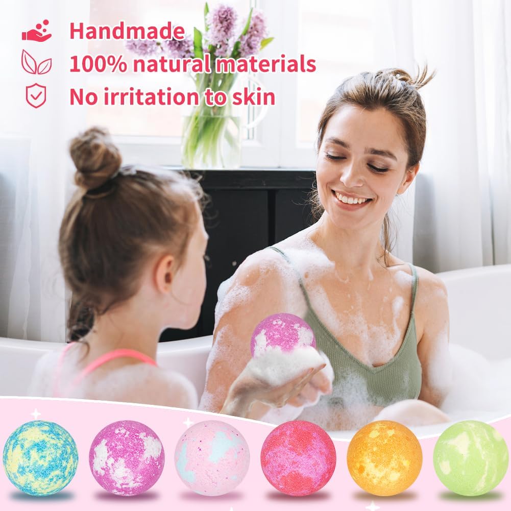 6 Surprise Bath Bombs for Kids with Jewelry