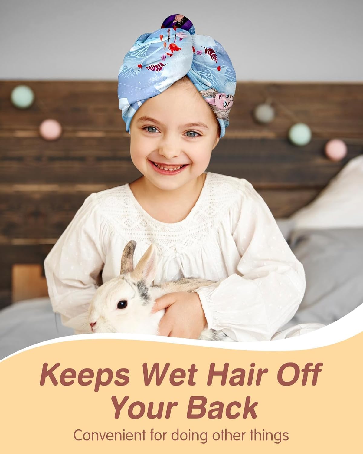 Akkya Microfiber Hair Towel Wrap 2 Pack