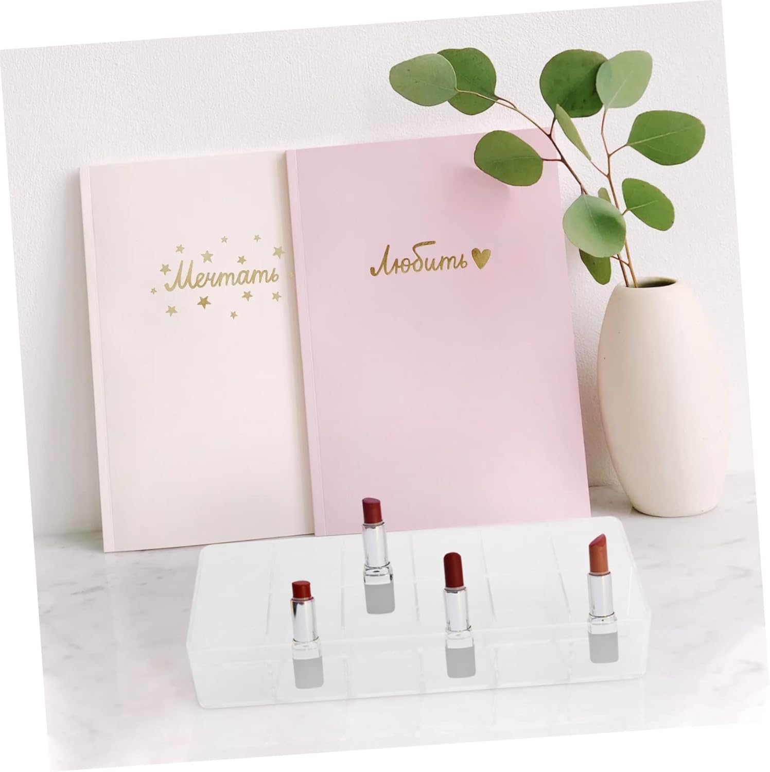 Healeved 1pc Lipstick Storage Box Makeup Display Case