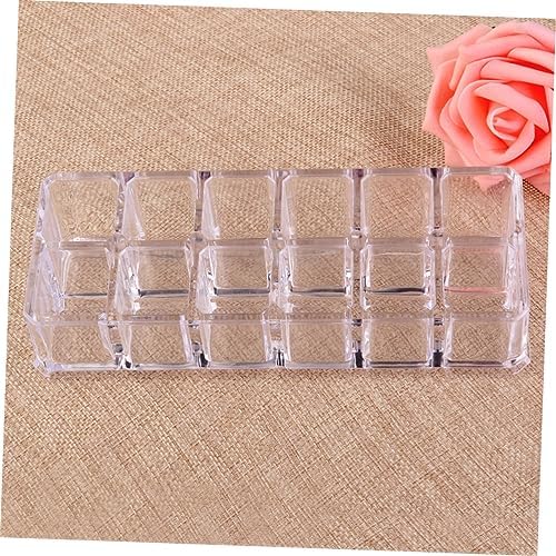 PENIKOKO Clear Acrylic Lipstick Display Stand for Organizing Makeup