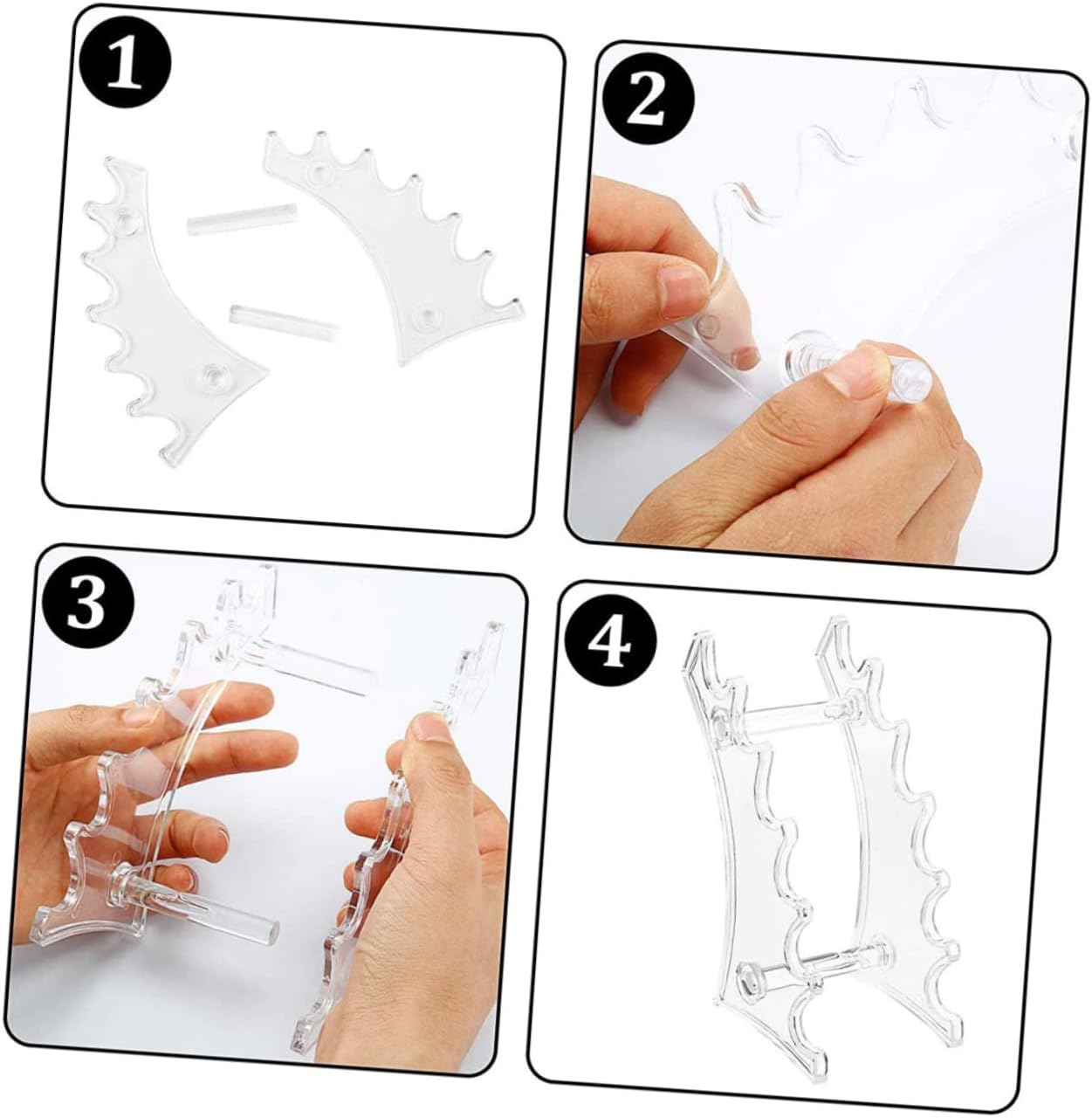 1Pc Arc Shaped Makeup Display Stand Organizer