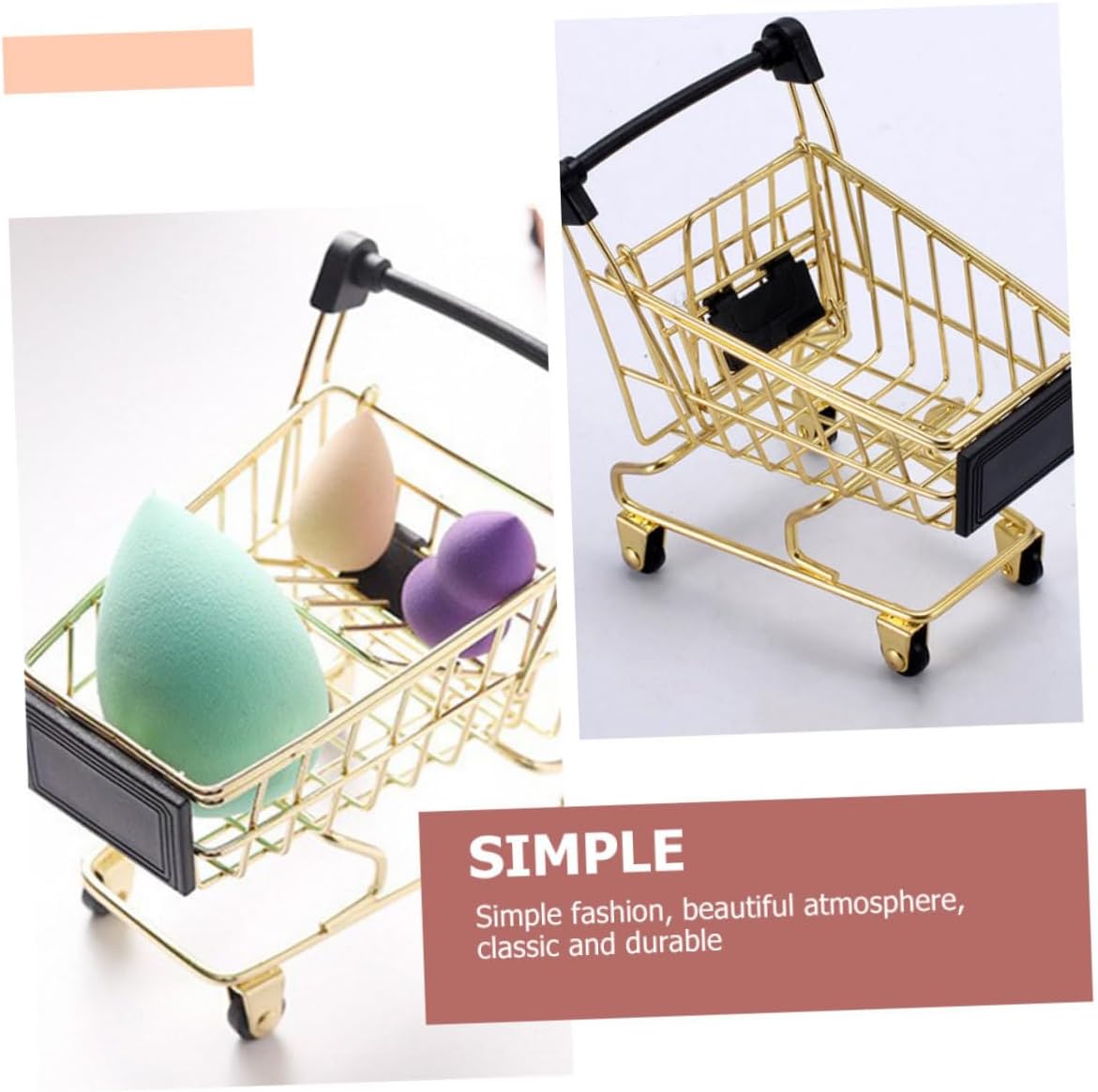 Makeup Sponge Holder Yellow Storage Rack