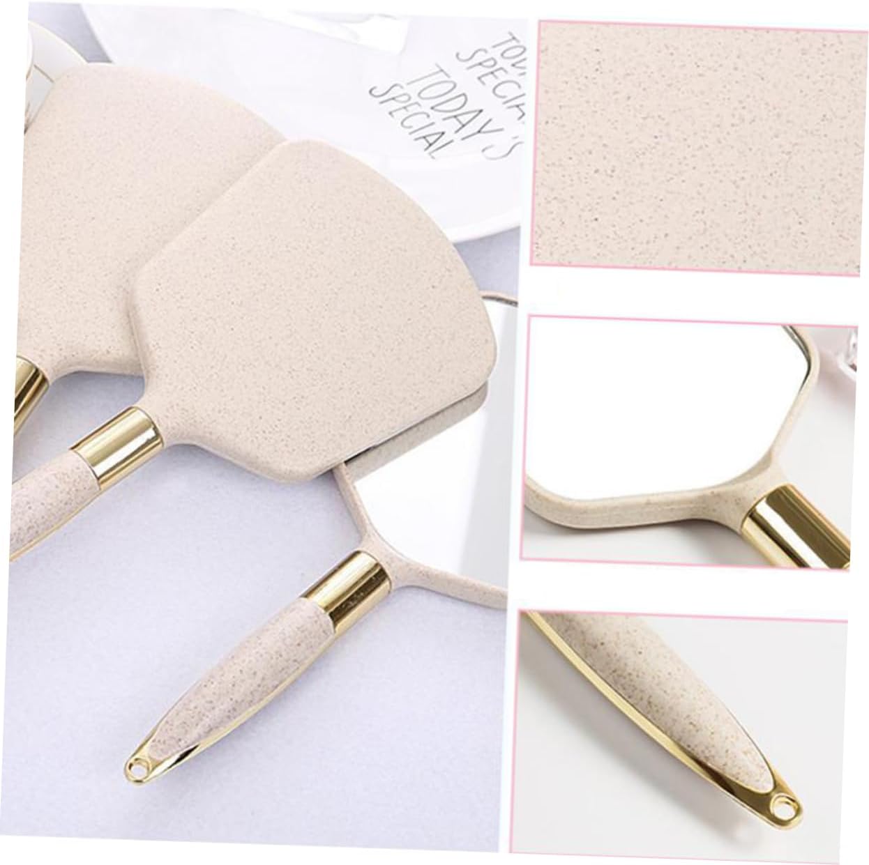 OATIPHO Handheld Mirror with Handle for Vanity Makeup