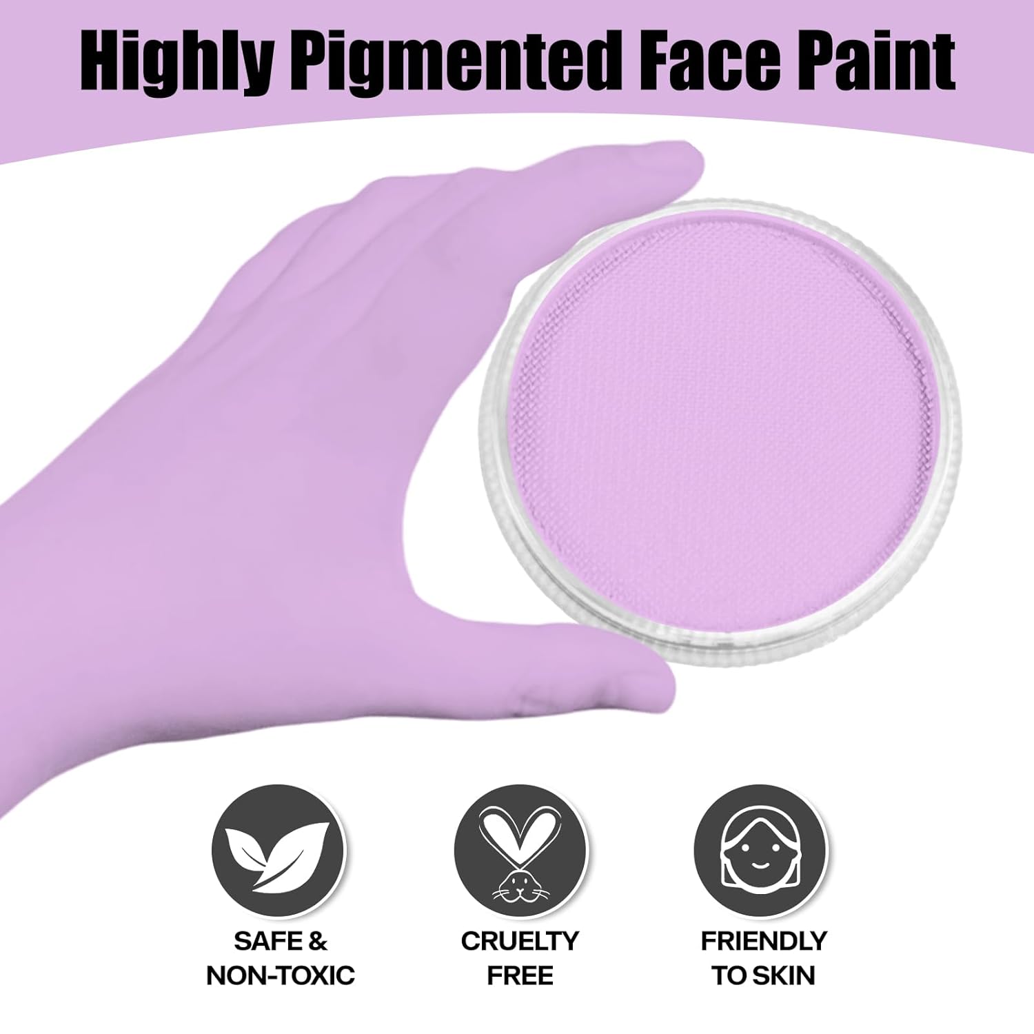 Go Ho Washable Pastel Purple Body Paint for Halloween Makeup
