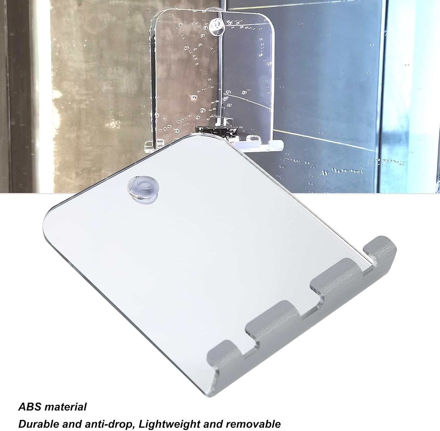 Beufee Fogless Bathroom Mirror with Holder and Hook 1