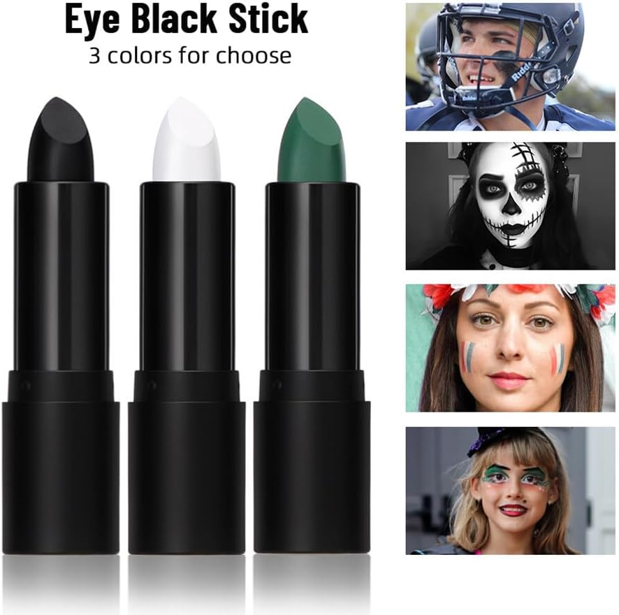 ikasus White Face Body Paint Stick for Sports and Halloween