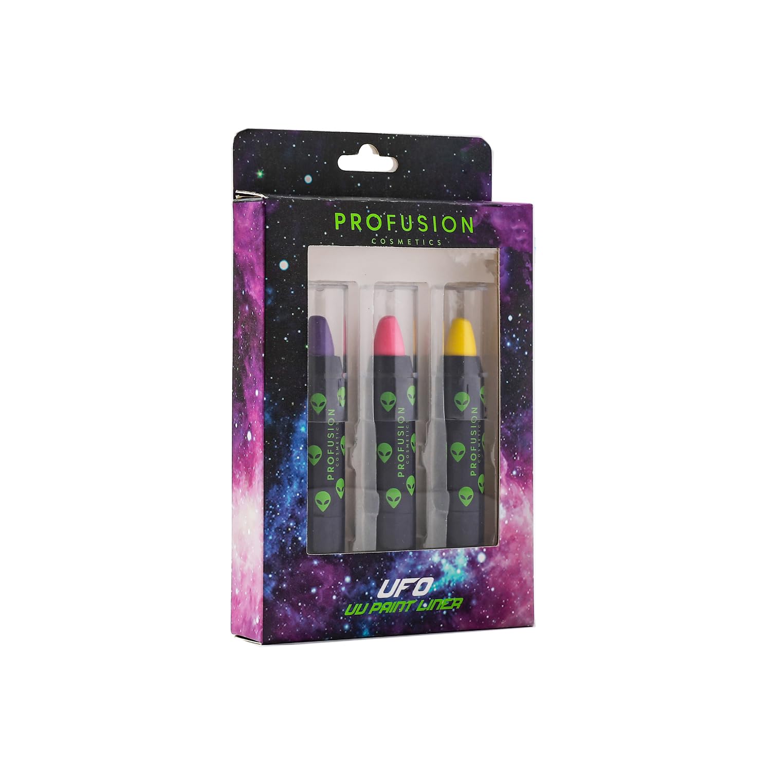 Profusion Cosmetics UFO UV Face Paint Liner Stick Trio