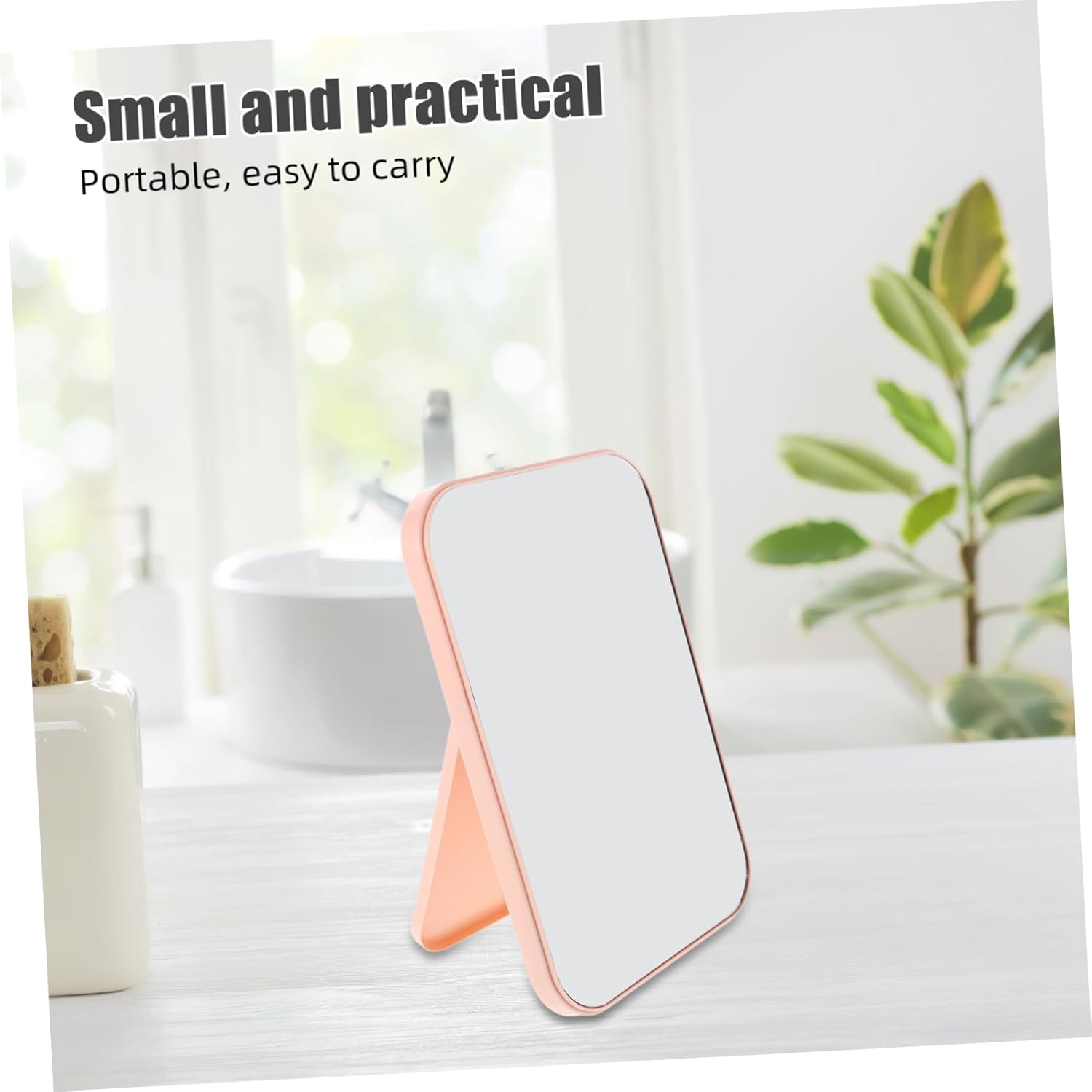 2pcs Portable Makeup Mirror Minimalist Nordic Design
