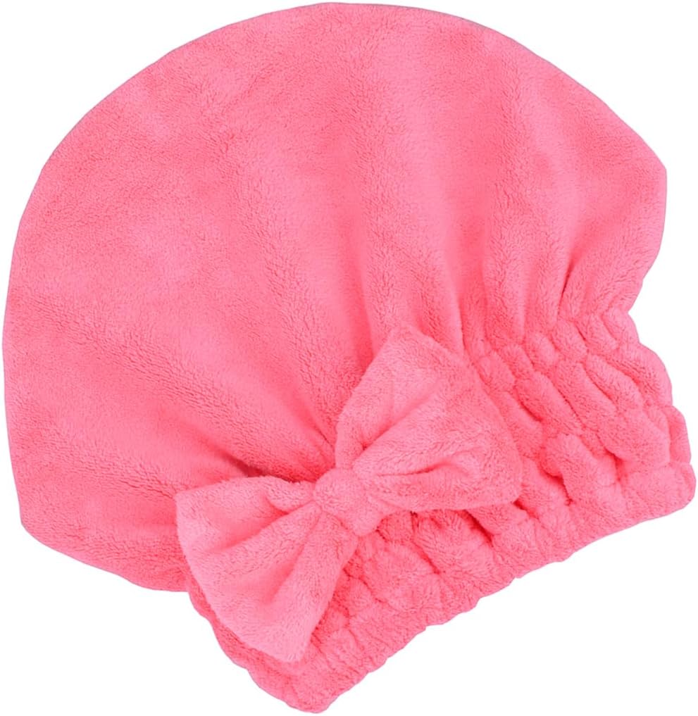 MAYOUTH Microfiber Hair Drying Towel with Bow Knot for Kids