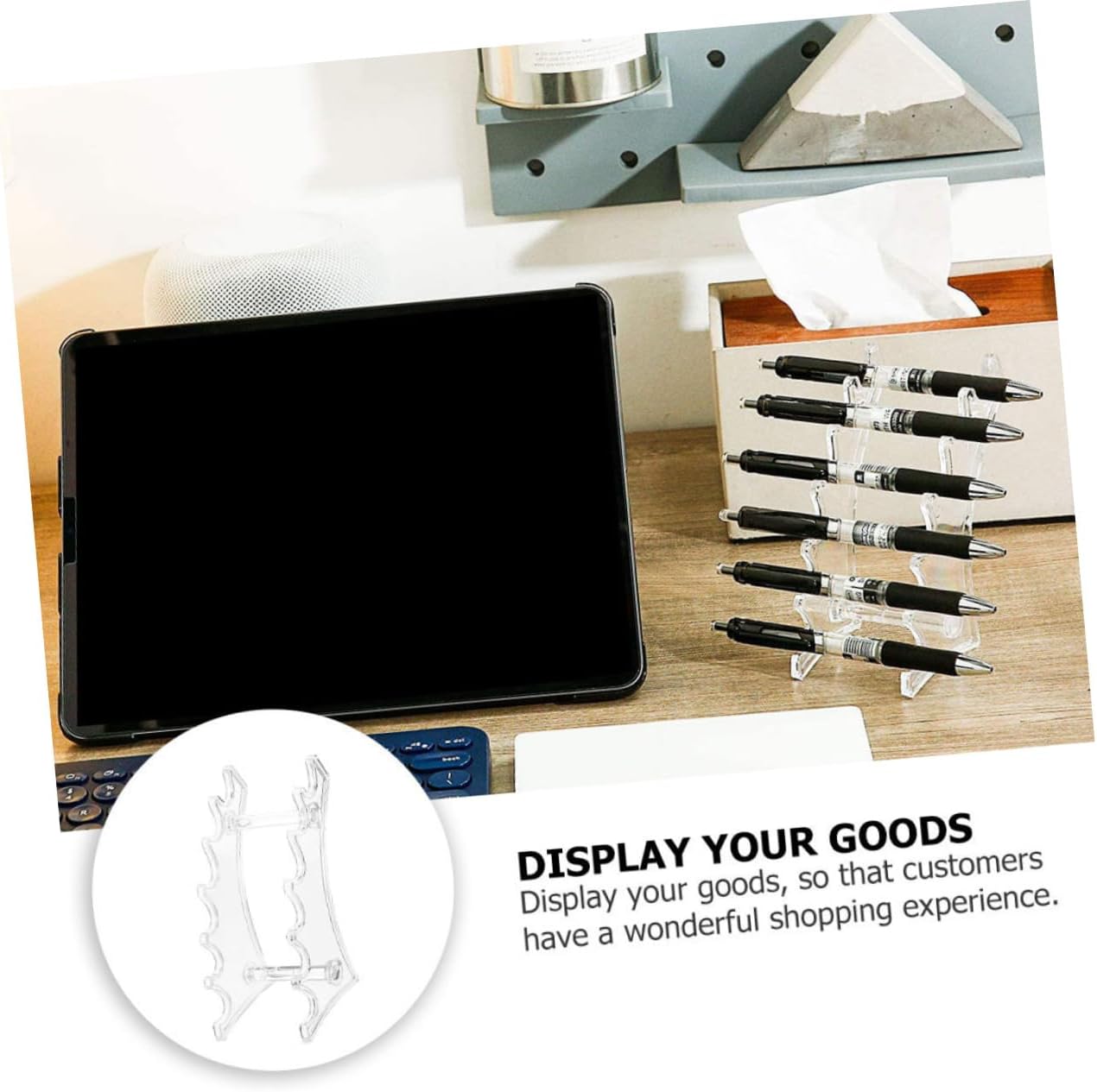 1Pc Arc Shaped Makeup Display Stand Organizer