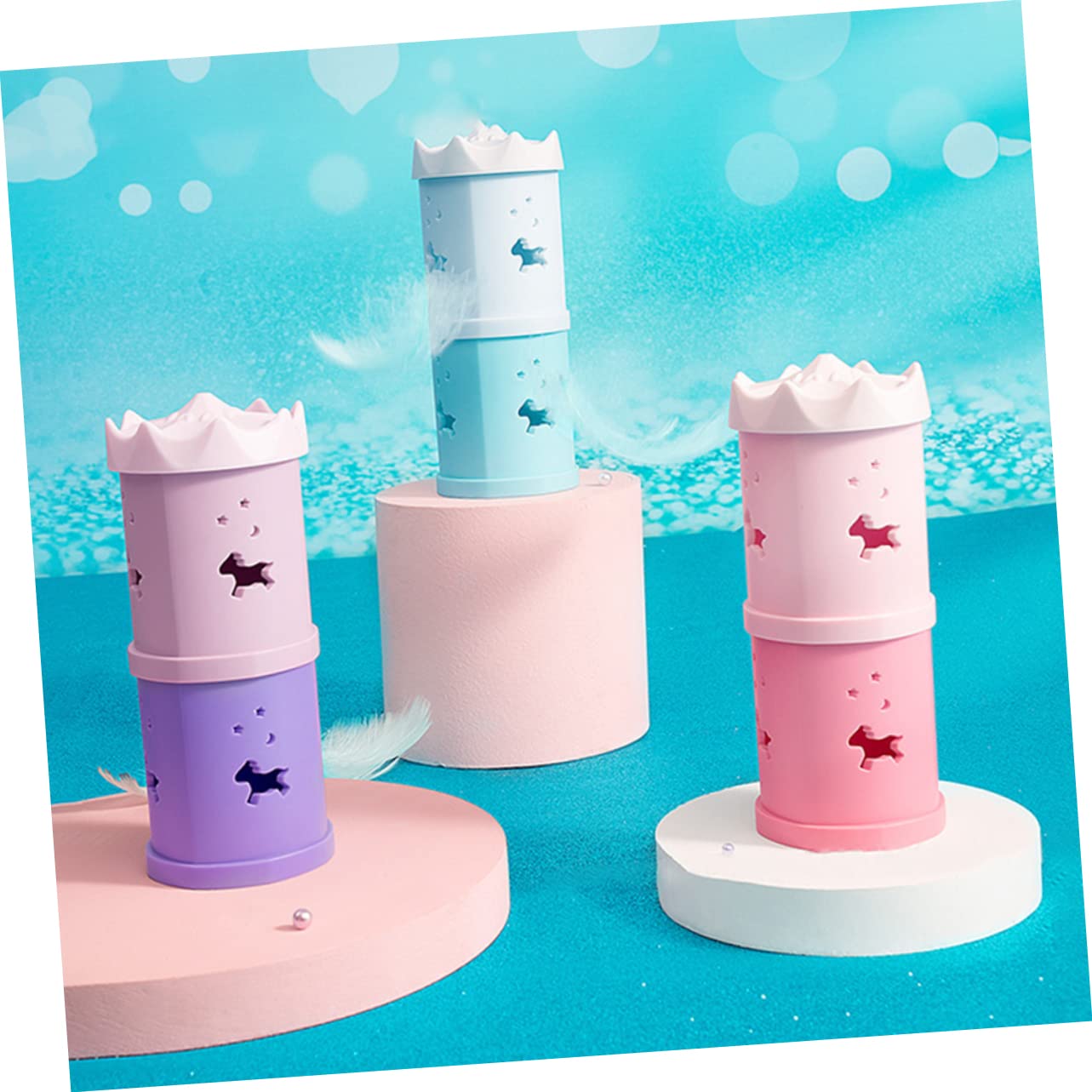 FOYTOKI 2pcs Beauty Sponge Storage Box