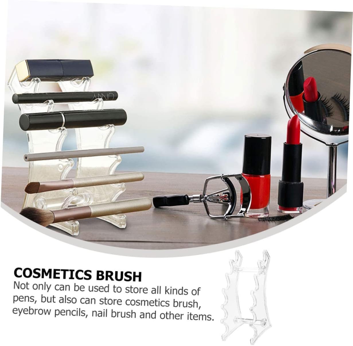 1Pc Arc Shaped Makeup Display Stand Organizer
