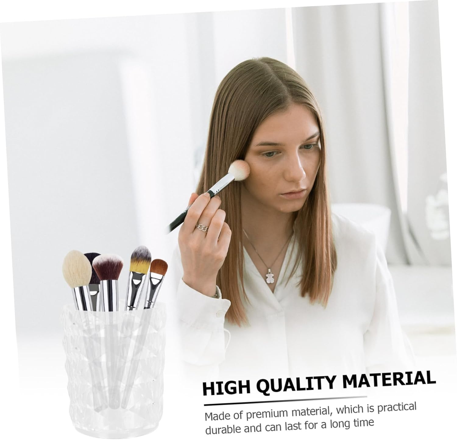 PLAFOPE Cosmetic Storage Case for Makeup Brush Lipstick Eyebrow Tools