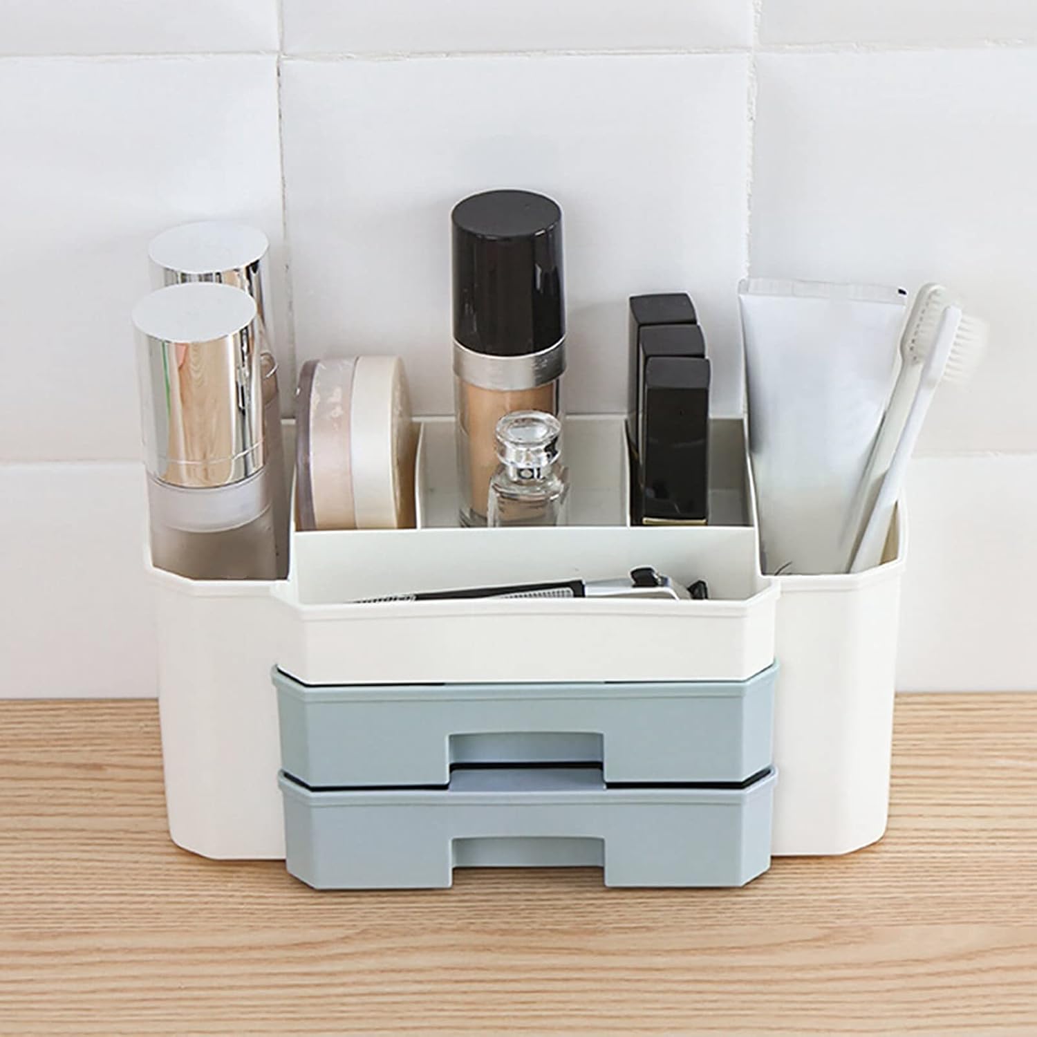 Makeup Bag Organizer with 20 Drawers for Vanity