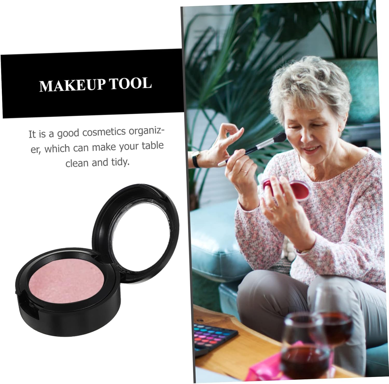 8Pcs Travel Eyeshadow Case for Women