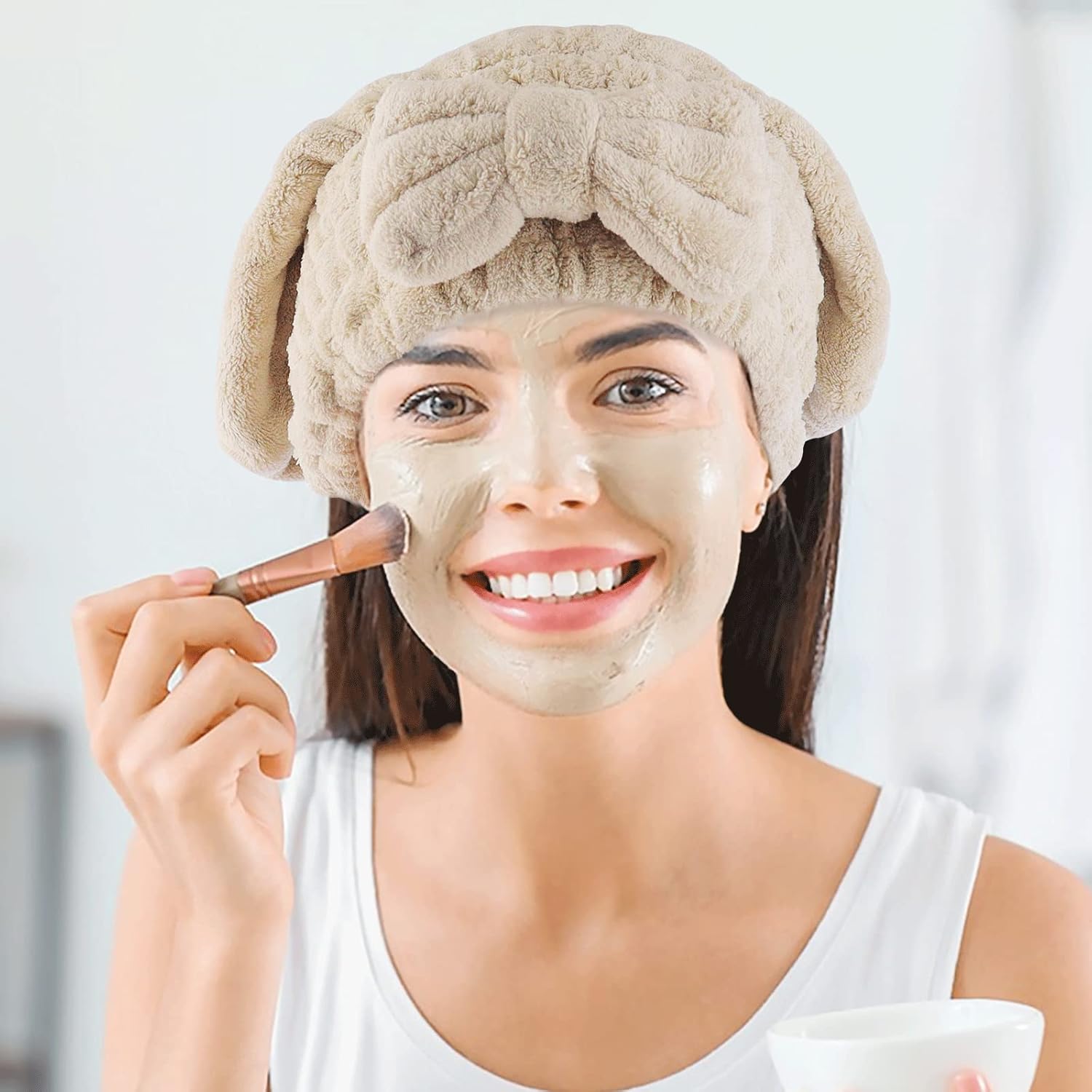 AEVBSOY 2 Pack Microfiber Hair Drying Caps for Women