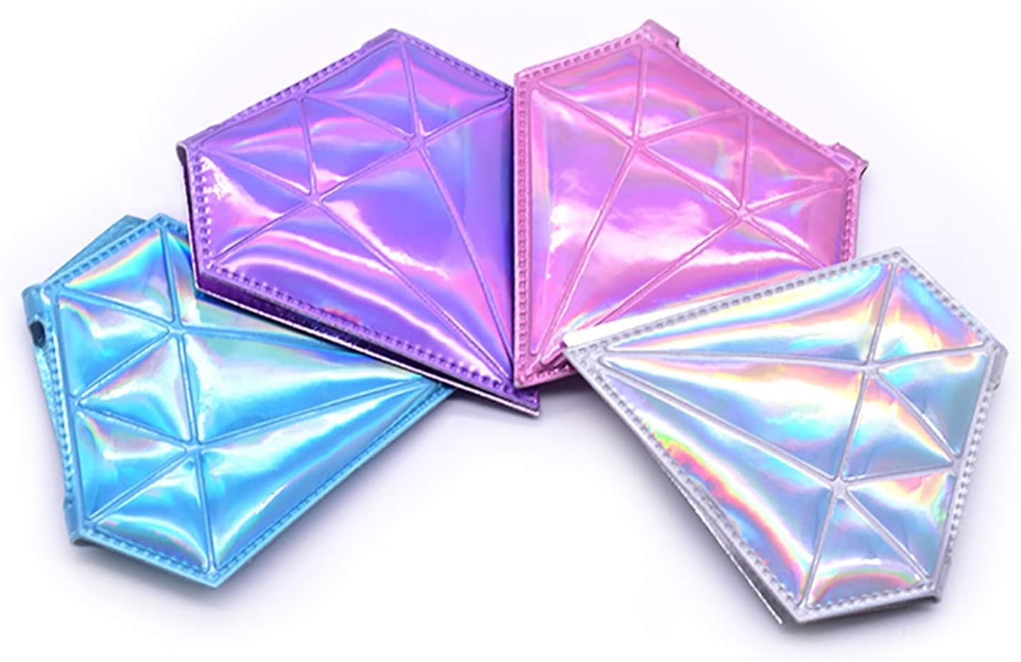 SUNESA 4pc Diamond Shape Makeup Mirror Set