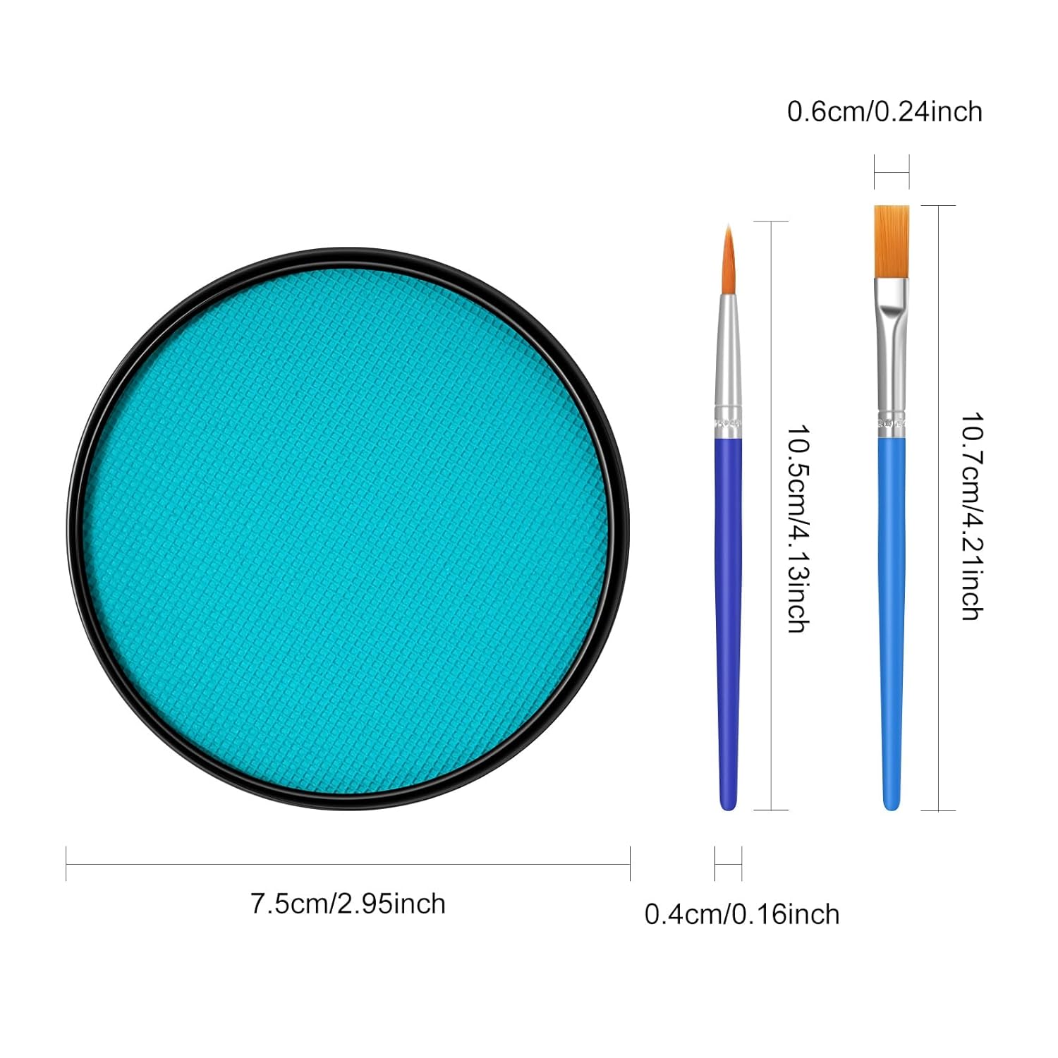 FREEORR Teal Body Paint Makeup 30G for Halloween Costume