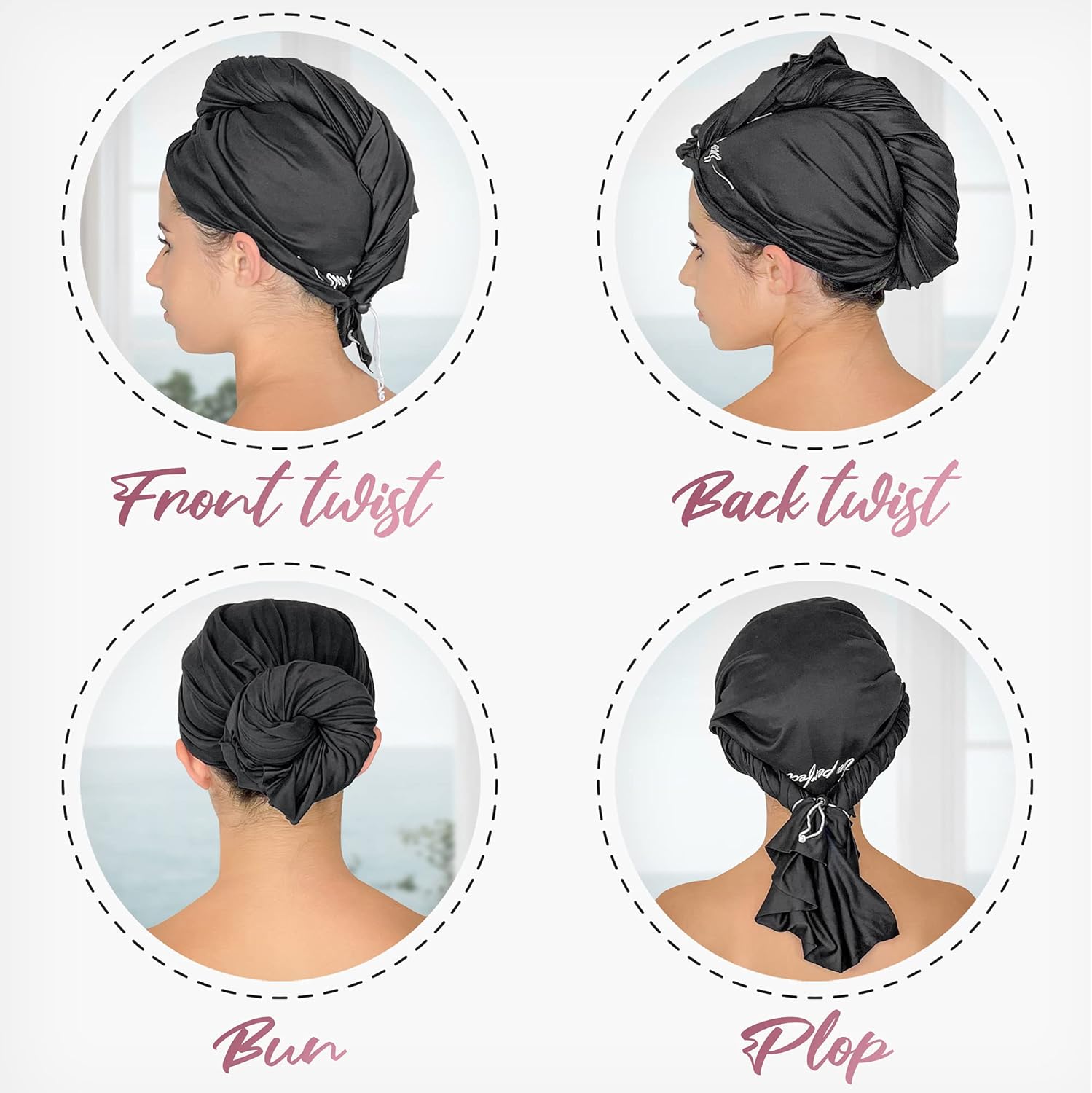 THE PERFECT HAIRCARE Curly Hair Microfiber Towel Set